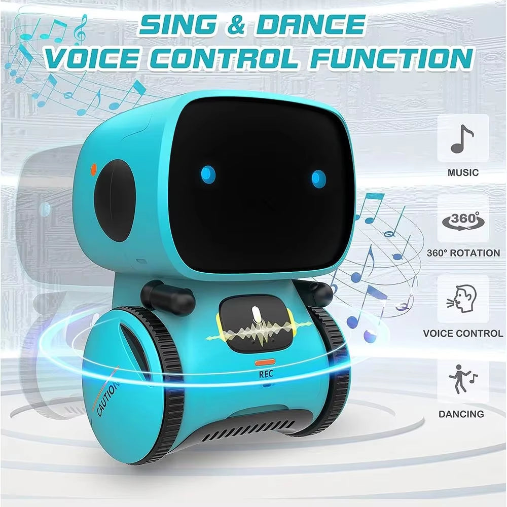 Toy Robot Intelligent Robots Russian & English & Spanish Version Voice & Touch Control Toys Interactive Educational RC Robot