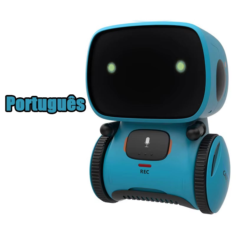 Toy Robot Intelligent Robots Russian & English & Spanish Version Voice & Touch Control Toys Interactive Educational RC Robot