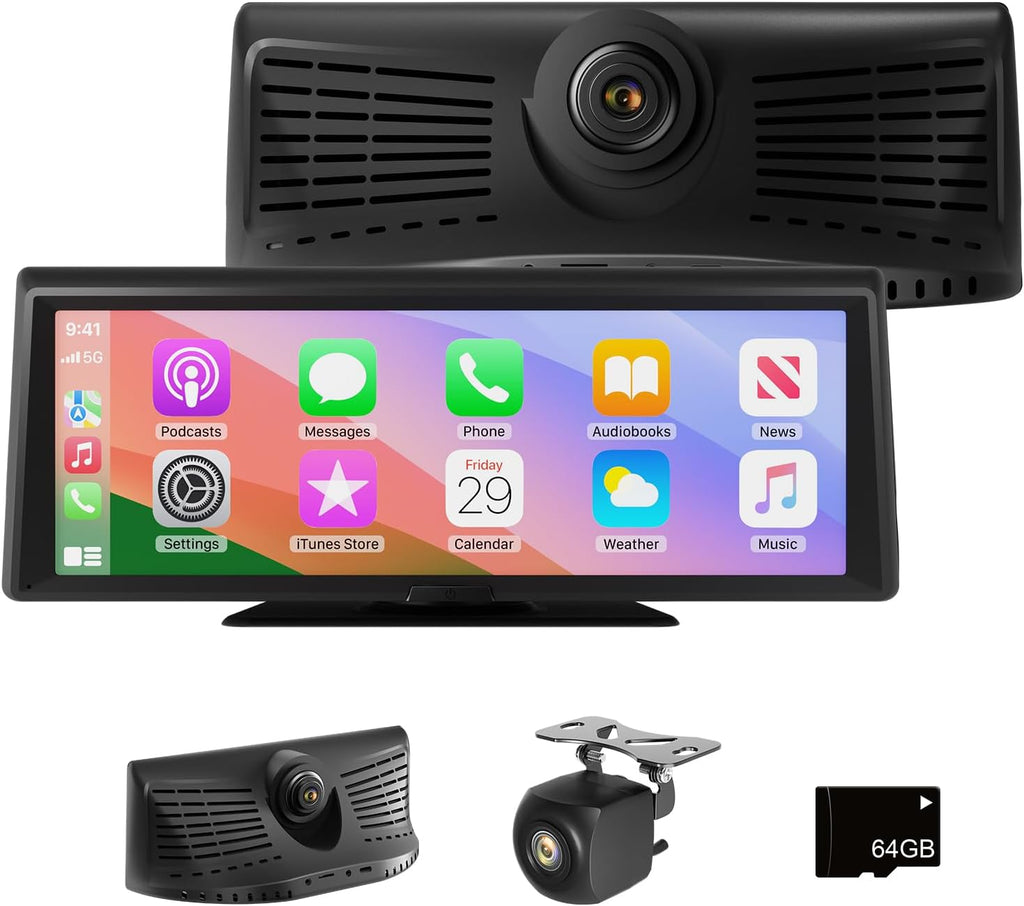8.1" Portable Wireless Carplay Car Stereo, Apple Carplay & Android Auto