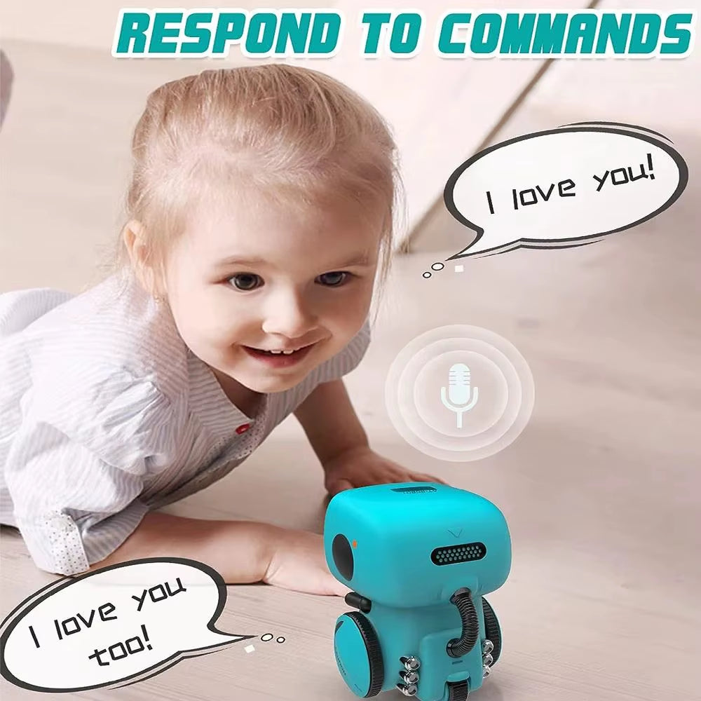 Toy Robot Intelligent Robots Russian & English & Spanish Version Voice & Touch Control Toys Interactive Educational RC Robot